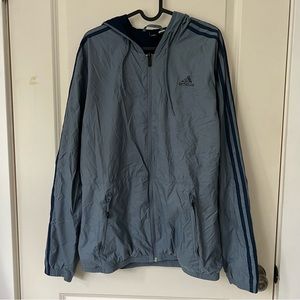 Blue Adidas Windbreaker Jacket